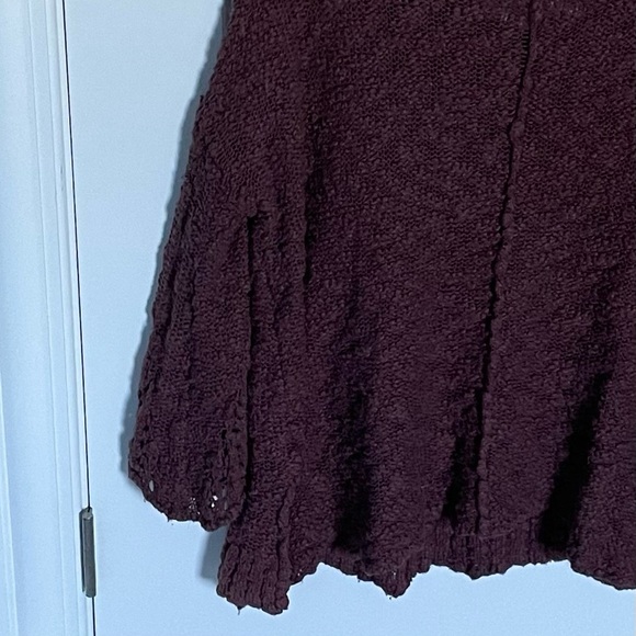 Free People Rose Glow Pretty Pointelle Vee Sweater - 29875 - Picture 9 of 14